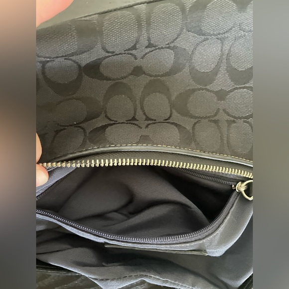 Coach Hamptons Signature East West Demi Baguette Bag Vintage 8K01 - Picture 9 of 14